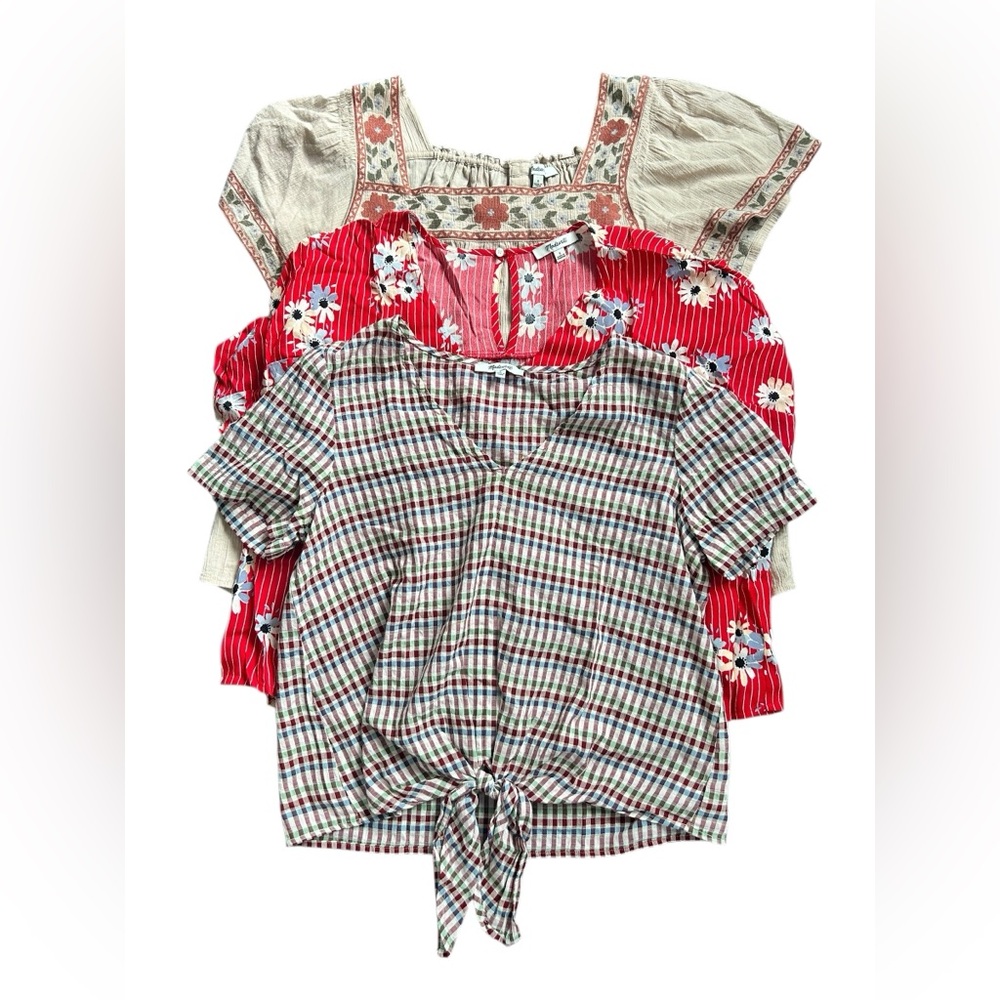 Madewell Set of 3 Women’s Short Sleeve Tops size Small